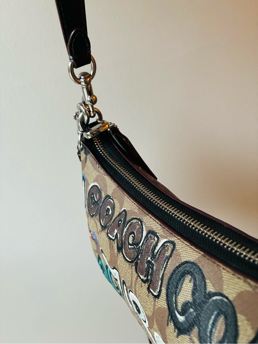 Coach X Mint + Serf Teri Shoulder Crossbody Bag, Graffiti, CM096 - Picture 12 of 14